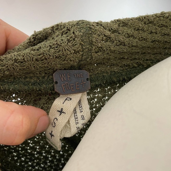 Free People Green Thermal Kate Top - Picture 6 of 7